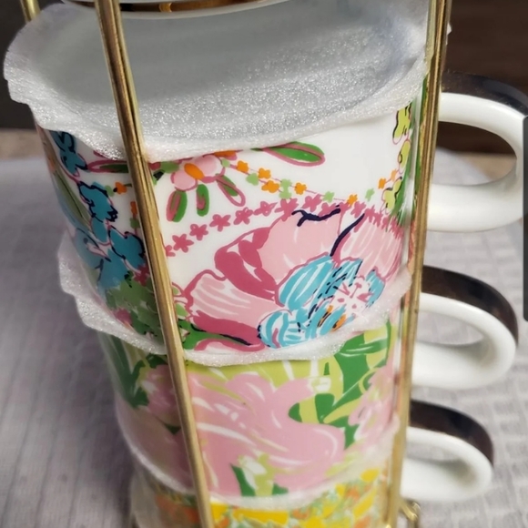 NWOT Lily Pulitzer 4pc mug set! - Picture 3 of 3